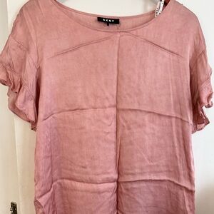 DKNY Women's Blush Pink Blouse